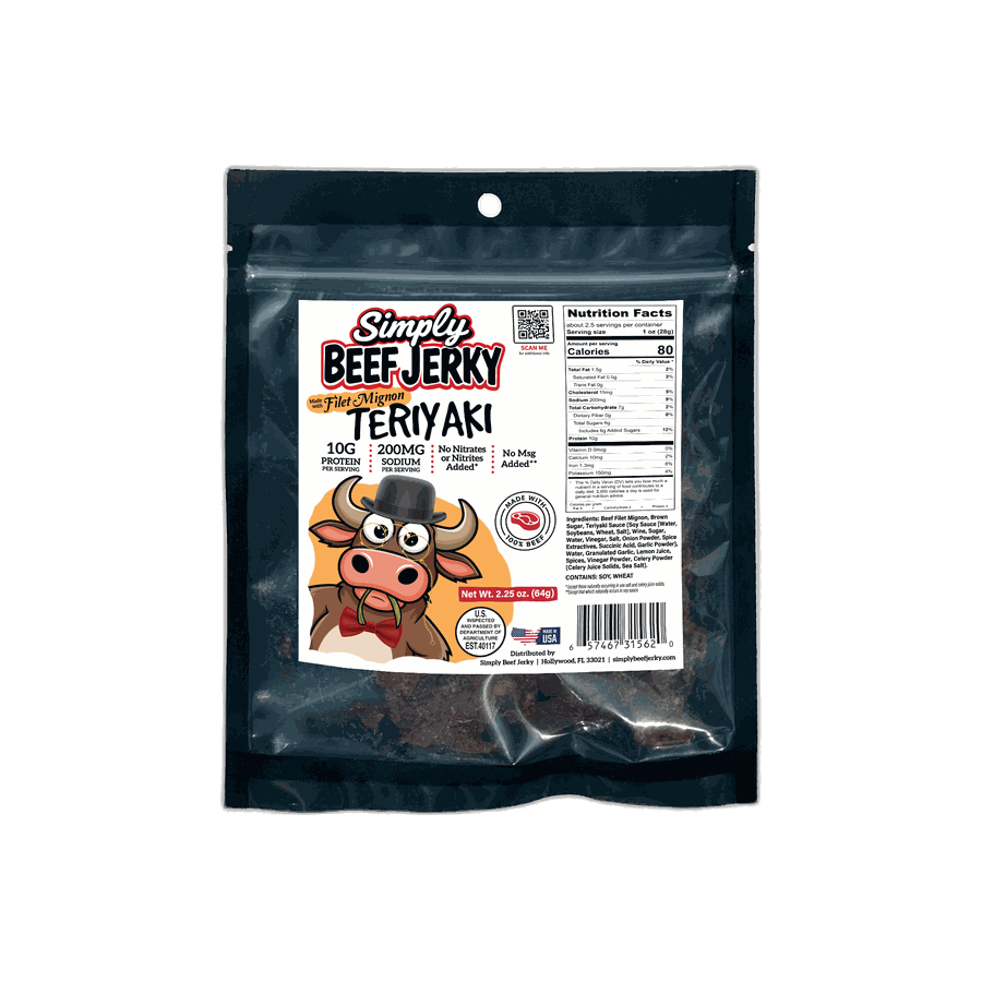 Filet Mignon Teriyaki beef jerky